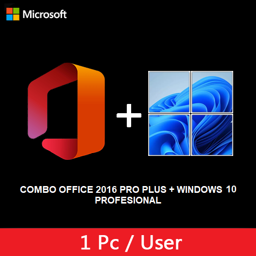 WINDOWS 10 PRO+OFFICE 2016 PRO PLUS