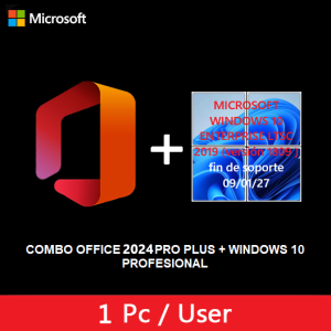 COMBO WINDOWS 10 ENTERPRISE LTSC 2019 (versión 1809 ) + OFFICE 2024 PRO PLUS
